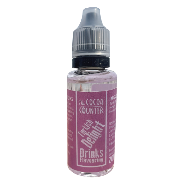 Turkish delight drink flavouring bottle
