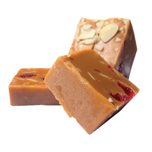 Cherry Bakewell Fudge 150g Bag