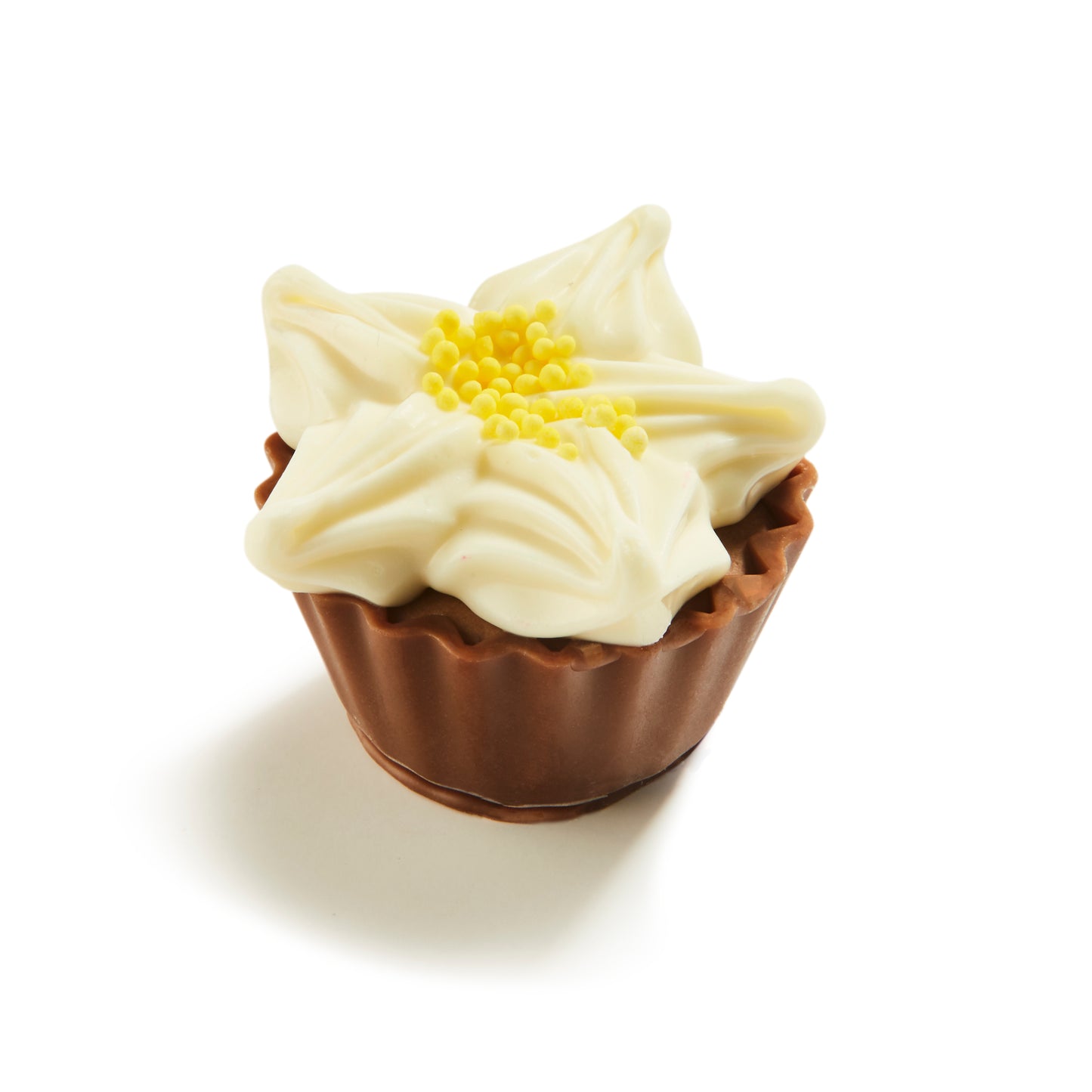 Christmas White Poinsette with Hazelnut Praline