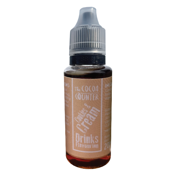 Cookies and Cream drink flavouring bottle