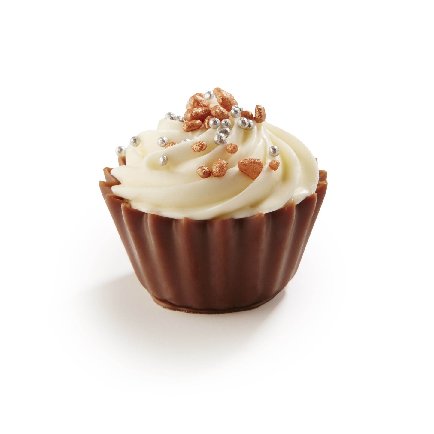 Sparkling Christmas Cupcakes - Hazelnut Praline