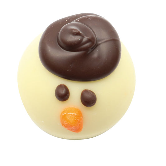 White Chocolate Snowman Head