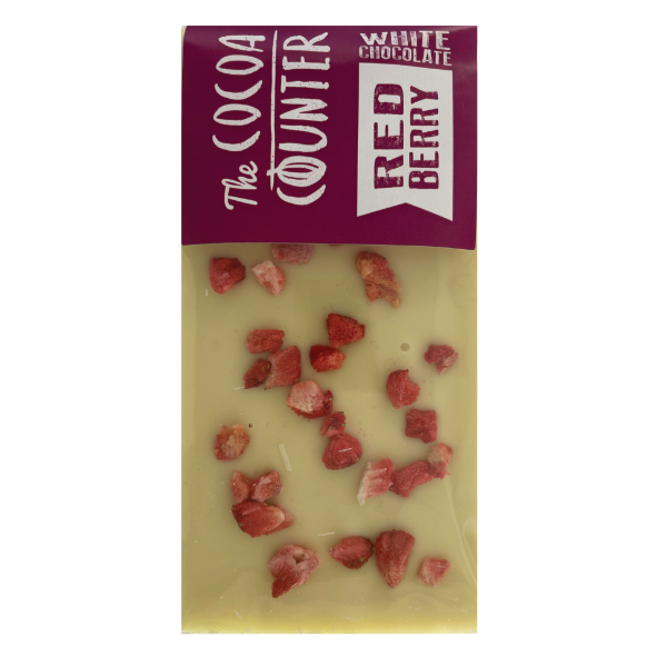 White Chocolate Red Berry Chocolate Bar 